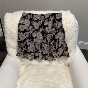 Floral mini skirt